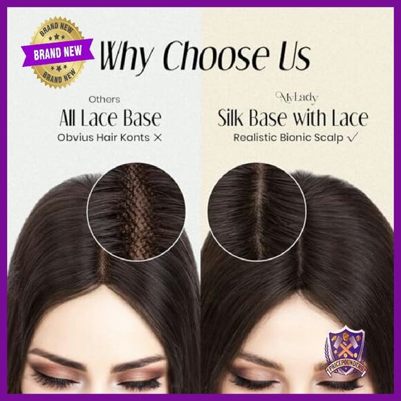 Real Human Hair Topper 10x12cm Silk Base Clip-In 130% Density 10 Inch main image 6